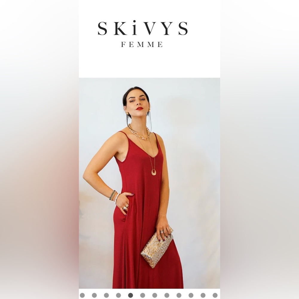 Skivys size small red goddess dress